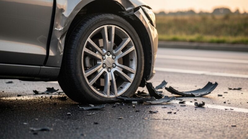 Poważny wypadek na DK8: 26-latek w ciężkim stanie po zderzeniu z drzewem