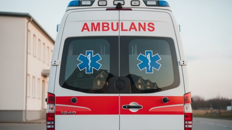 Ambulanse w opałach: Ratownicy w szpitalu po dachowaniu pojazdu