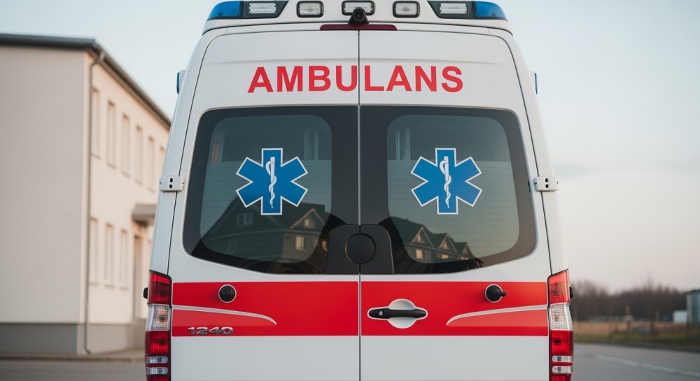 Ambulanse w opałach: Ratownicy w szpitalu po dachowaniu pojazdu