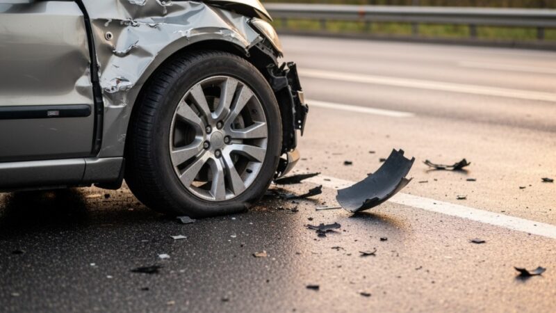 Gigantyczny korek na A4! 10 km zatoru po zderzeniu trzech aut i wypadku motocyklisty pod Wrocławiem
