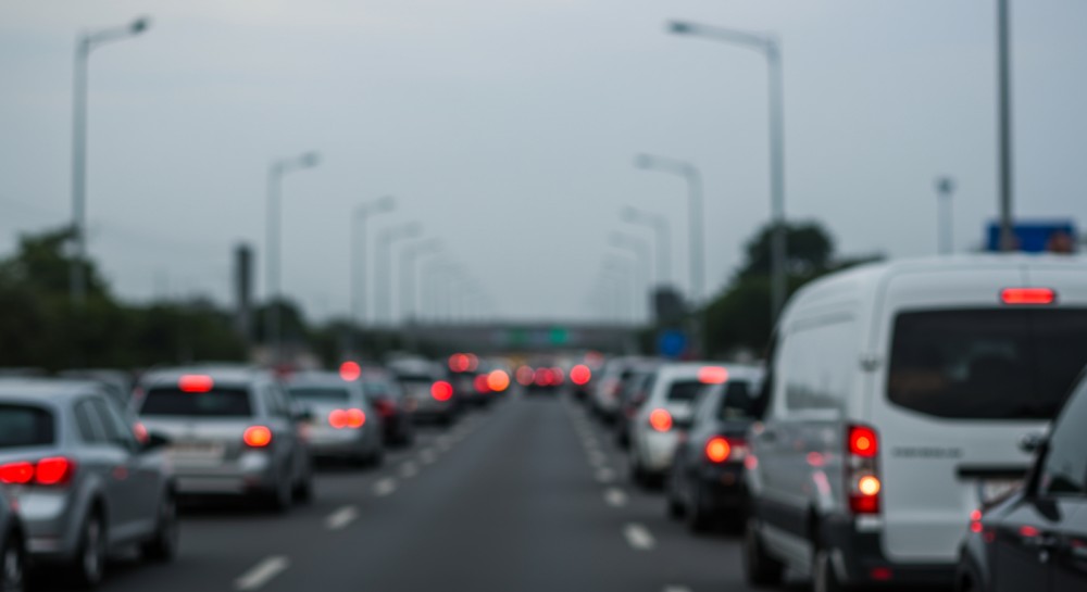 Karambol na A4: 6 aut w zderzeniu, kierowcy utknęli w ogromnych korkach