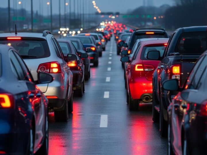 Koszmar na dolnośląskich drogach: Korki sięgające 16 km i wypadki paraliżują ruch!