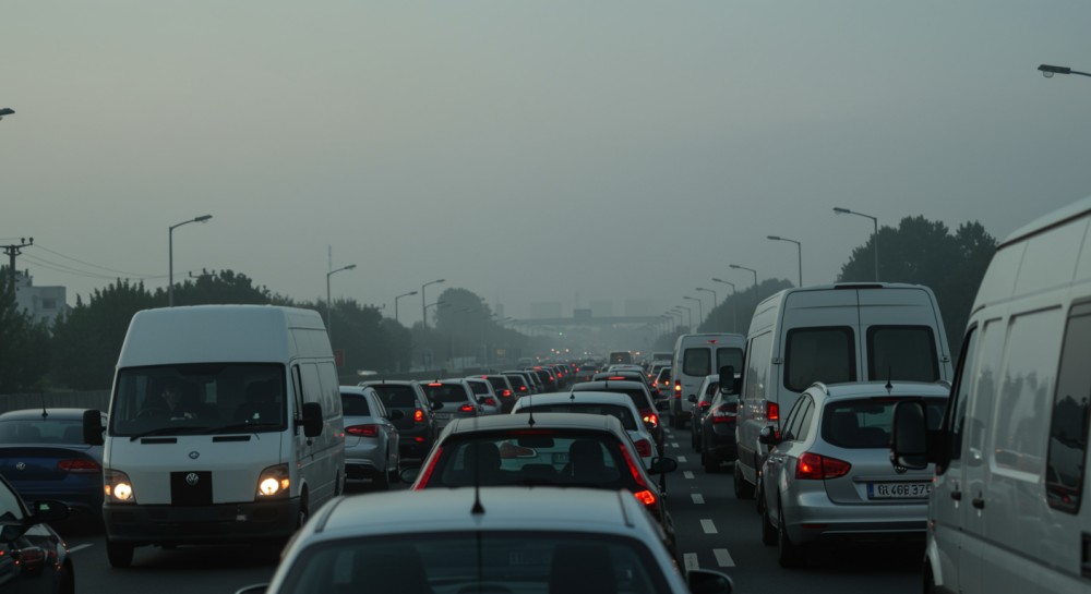 Gigantyczny korek na A4 po zderzeniu dwóch aut!