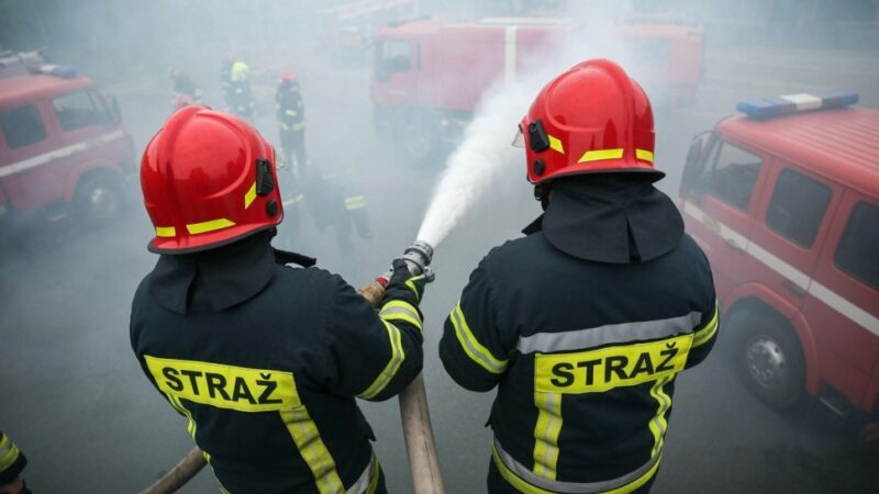 Policjanci z Karpacza bohaterami: uratowali mężczyzn z płonącego budynku