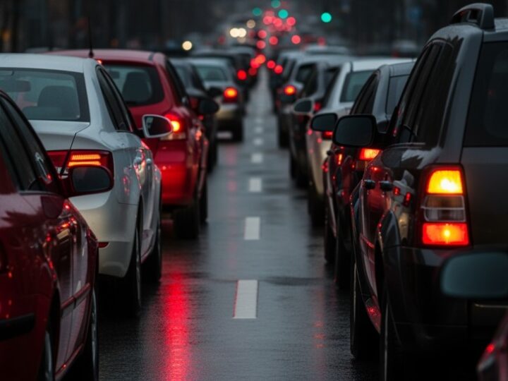 Korek na AOW: Wypadek BMW na moście Rędzińskim blokuje ruch