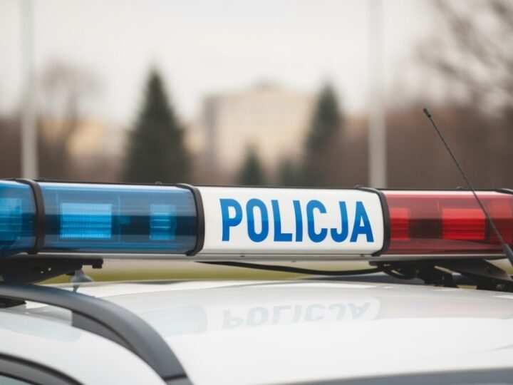 Policjanci ratują życie rannego myszołowa przy drodze