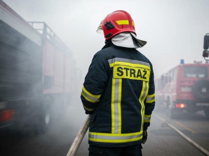 Chaos na AOW: Pożar ciężarówki paraliżuje poranny ruch