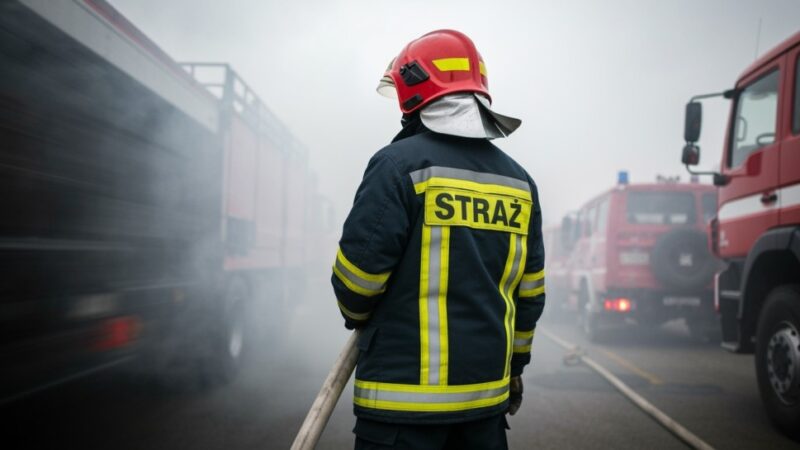 Szybka akcja strażaków ratuje Wrocław przed pożarem w pustostanie