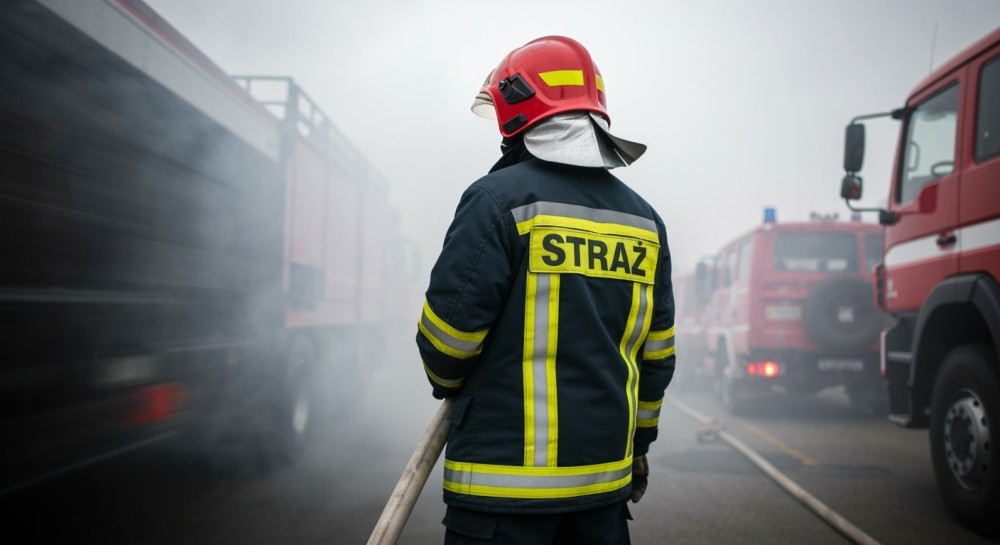 Szybka akcja strażaków ratuje Wrocław przed pożarem w pustostanie