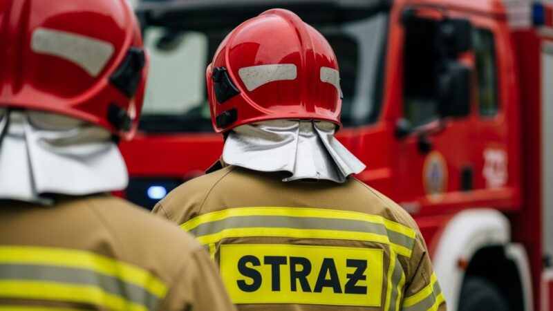 Ewakuacja w szkole na Biskupinie po wybuchu pożaru