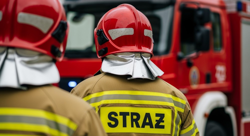 Ewakuacja w szkole na Biskupinie po wybuchu pożaru