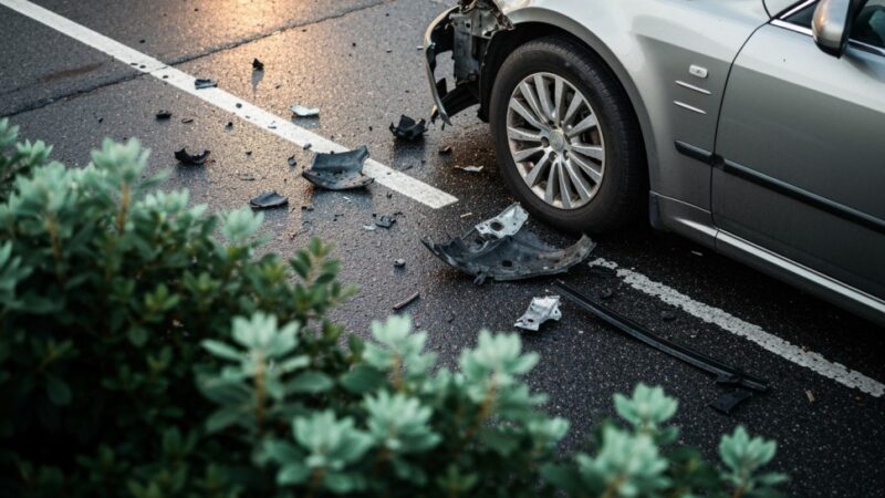 Oślepiające światła i dramat na drodze: poważny wypadek w powiecie jaworskim