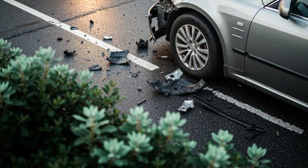 Oślepiające światła i dramat na drodze: poważny wypadek w powiecie jaworskim