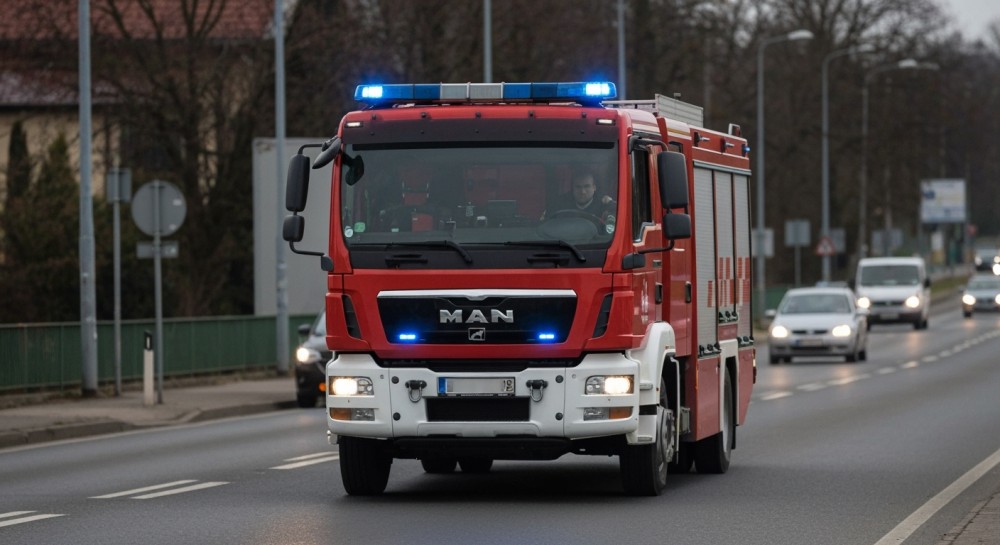 Pożar w bloku na Szczepinie: Ewakuacja mieszkańców i akcja straży pożarnej