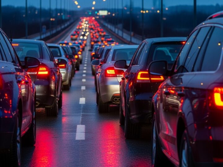 Kolizja ciężarówki na A4: Poważne utrudnienia w ruchu!