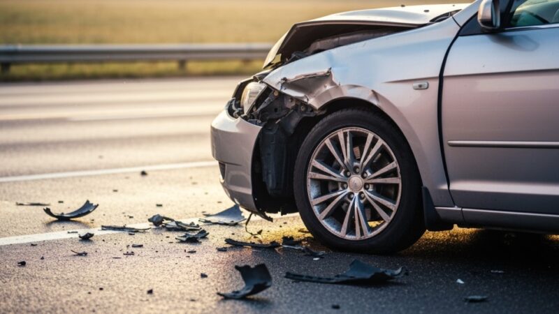Tragiczny wypadek w Niechlowie: Samochód dostawczy uderzył w drzewo z pasażerem w bagażniku