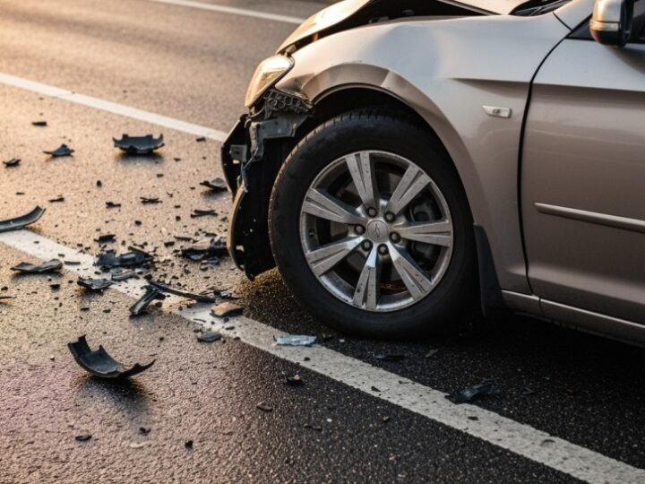 Trzy auta w kolizji na A4: Utrudnienia i długie korki pod Wrocławiem