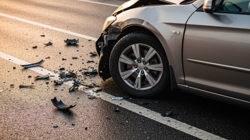 Trzy auta w kolizji na A4: Utrudnienia i długie korki pod Wrocławiem