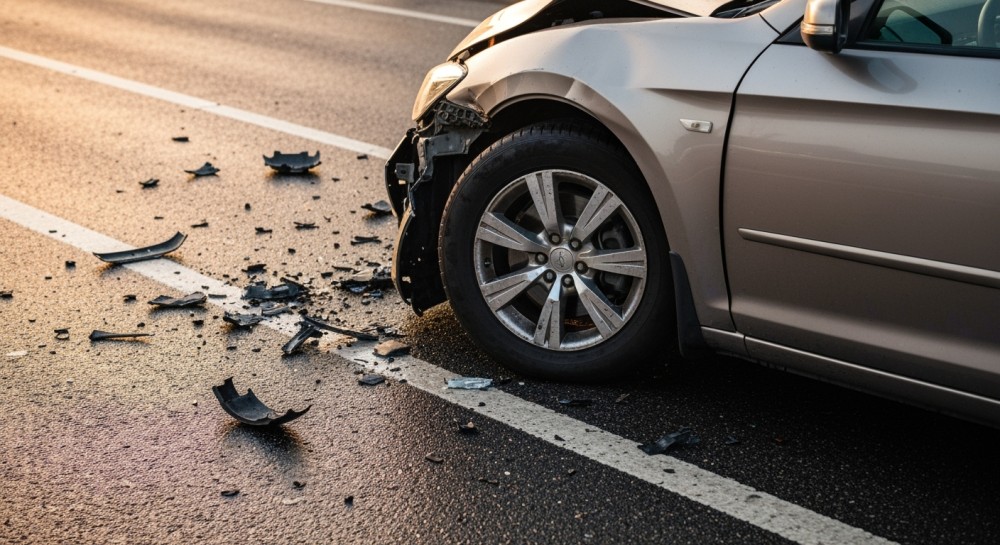 Trzy auta w kolizji na A4: Utrudnienia i długie korki pod Wrocławiem