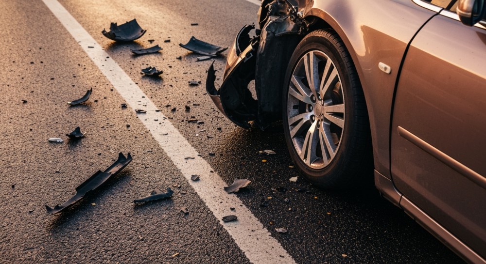 Wypadek na A4: Dwie ranne osoby i korek w kierunku Zgorzelca