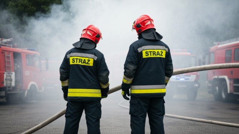 Pożar w Oławie: Ewakuacja 12 osób i akcja ratunkowa w toku