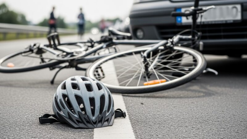 Kierowca uciekł po potrąceniu rowerzysty – policja szybko ustaliła sprawcę