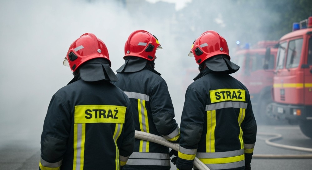 Groźny pożar na Szkockiej: błyskawiczna akcja strażników miejskich