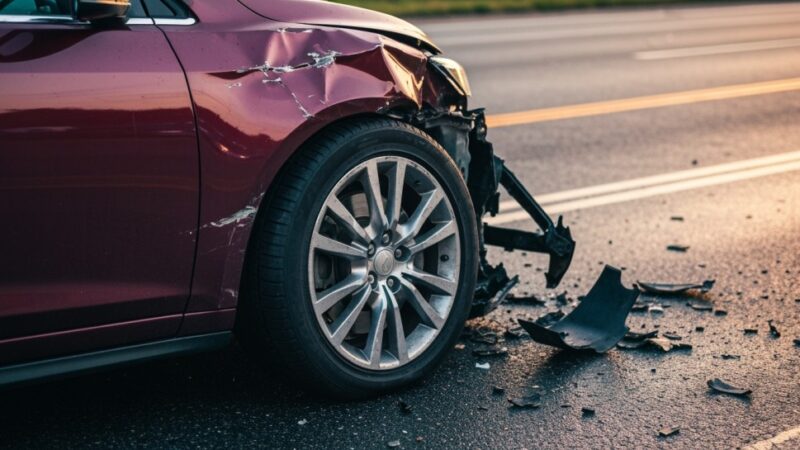 Tragedia na drodze: młodzi kierowcy stracili życie w wypadku pod Lubinem