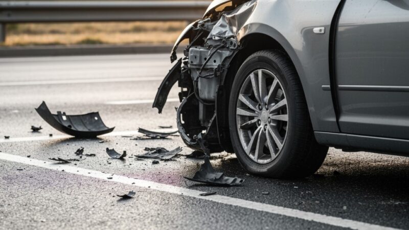 Chaos w centrum: Wypadek blokuje ulicę Kazimierza Wielkiego