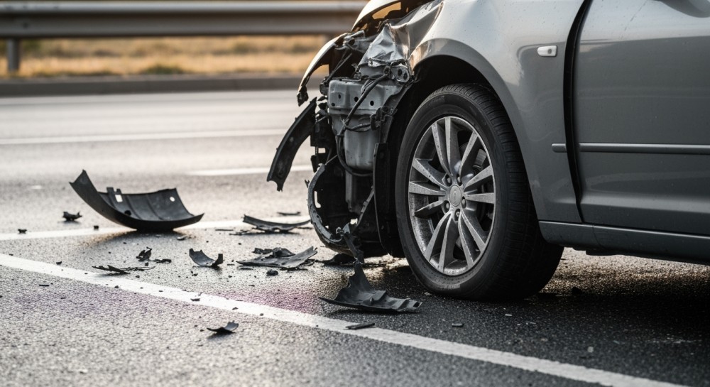 Chaos w centrum: Wypadek blokuje ulicę Kazimierza Wielkiego