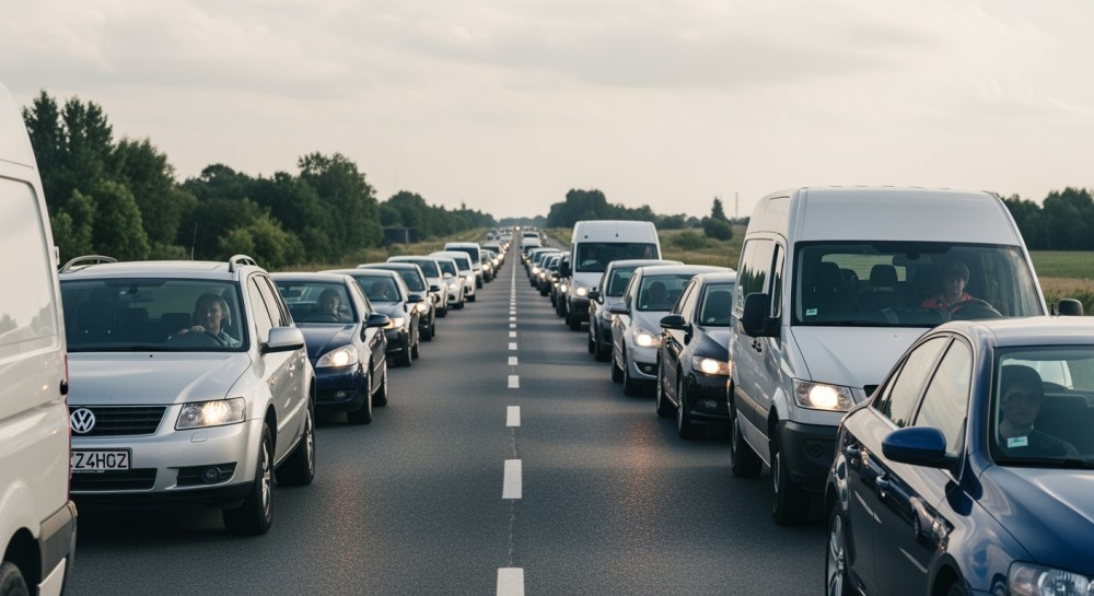 Poważny wypadek na Moście Rędzińskim paraliżuje ruch drogowy