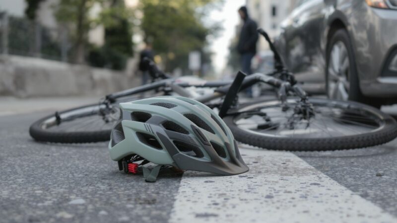 Bezpieczeństwo na drodze: Policja kontroluje dziecięce rowery i hulajnogi przed szkołą