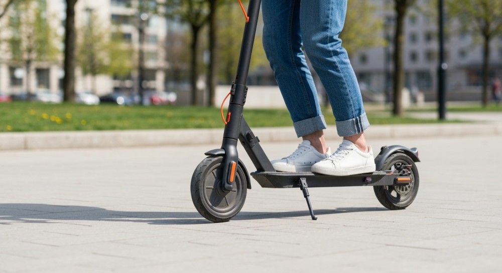 Klapki, hulajnoga i 1,5 promila: niecodzienna interwencja w Lubawce