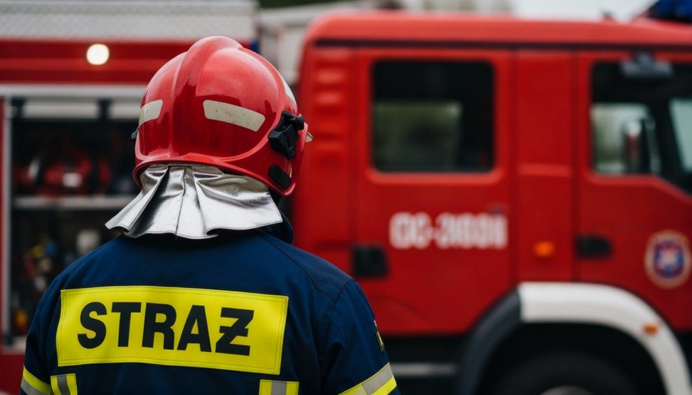 Wrocławscy strażacy doskonalą umiejętności ratunkowe przy ciężarówkach
