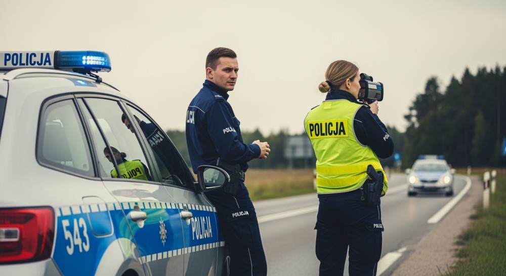 64-latek w tarapatach: 124 km/h w strefie 70!