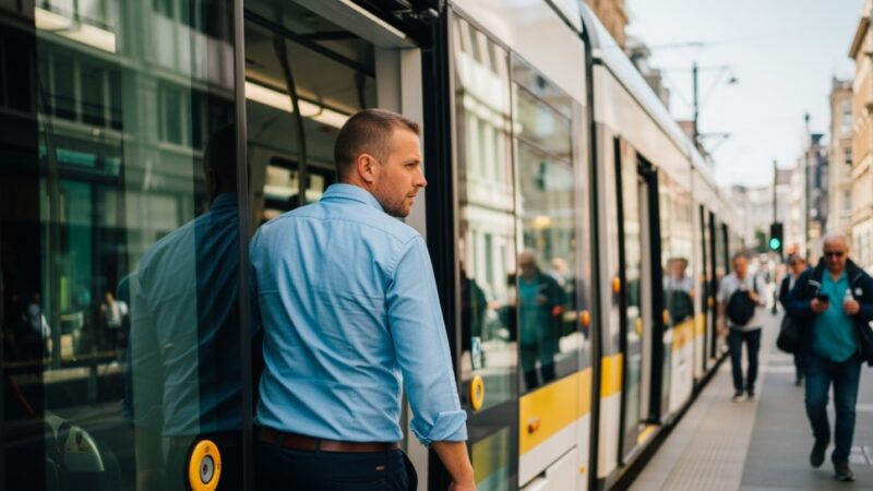 Tramwaj zderzył się z samochodem w centrum, ruch już wrócił do normy