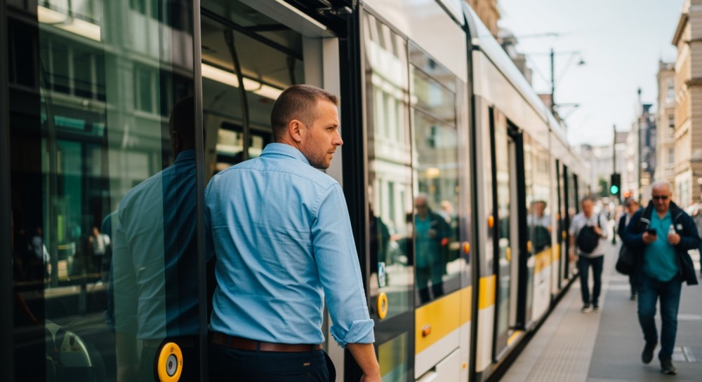 Tramwaj zderzył się z samochodem w centrum, ruch już wrócił do normy