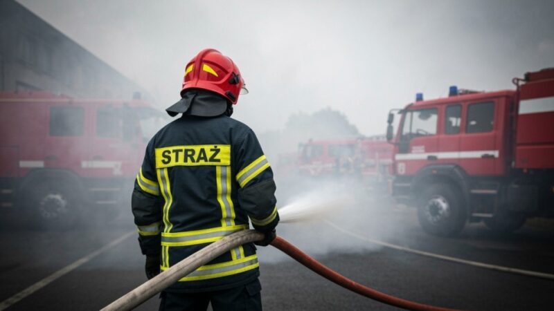 Wrocław: Policja ratuje mieszkańców z płonącego budynku w dramatycznej akcji