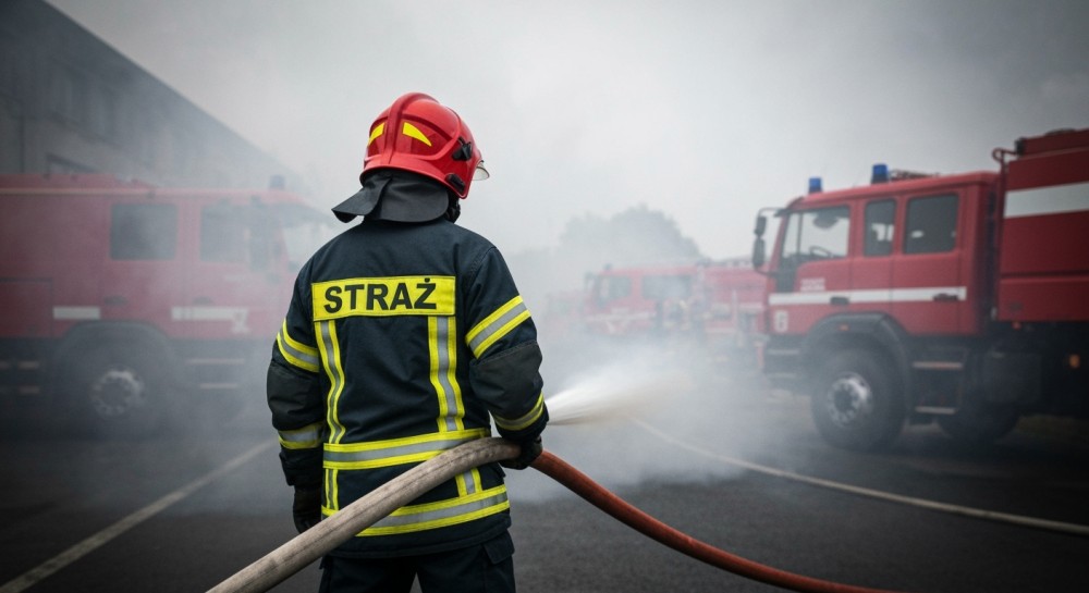 Wrocław: Policja ratuje mieszkańców z płonącego budynku w dramatycznej akcji