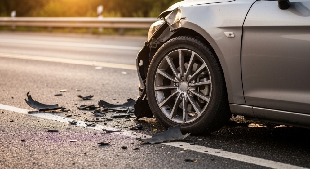 Wypadek na A8: Cztery samochody zderzyły się, poważne utrudnienia w ruchu!