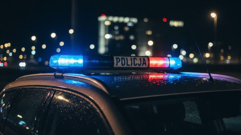 Pieszy na autostradzie: Nocne zatrzymanie przez policję w Bolesławcu