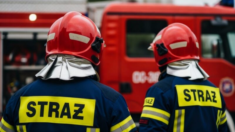 Nowi strażacy złożyli ślubowanie z udziałem nowego sztandaru PSP we Wrocławiu