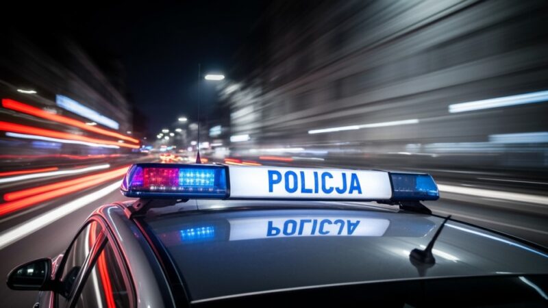 21-latek w pościgu przed policją na motocyklu crossowym