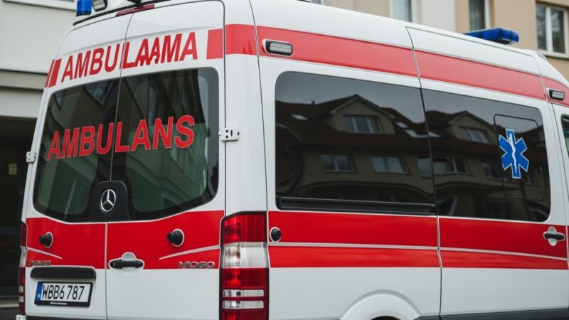 Dramatyczna akcja na A4: Policja ratuje pacjenta w awaryjnym ambulansie