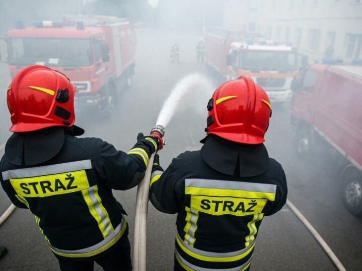 Policjanci wynieśli dziewczynkę z zadymionego budynku. Liczyła się każda chwila